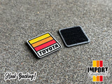Heritage Stripes - Leather Ranger Eye Patches Y/O/R (sold as a pair)