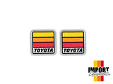 Heritage Stripes - Leather Ranger Eye Patches Y/O/R (sold as a pair)