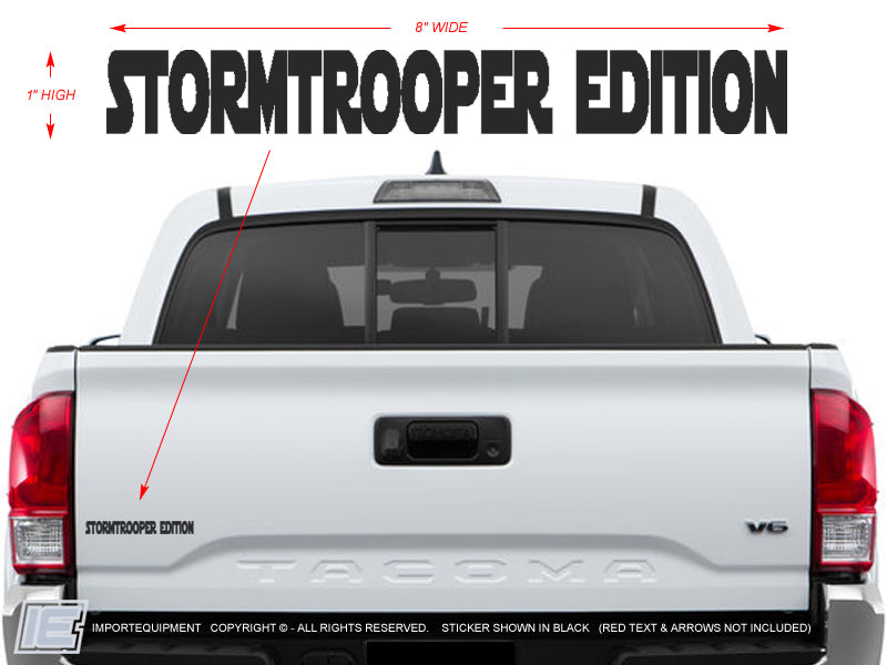 Stormtrooper on sale edition decal