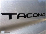 Toyota Tacoma Emblem Replacement "TACOMA" Door Decals. Fits 2016 +