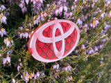Symbol with Hearts - Wood/Acrylic Patch