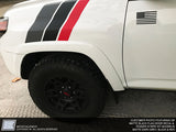 Universal 3 Stripe Fender Decal Kit, fits Tacoma, 4Runner and more! (15" Version)