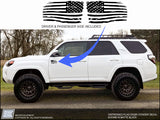 Distressed American Flag Decal - Toyota 4Runner Tacoma FJ Sequoia Tundra