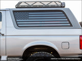 Custom American Flag SIDE WINDOW Decals - Choose Your Size