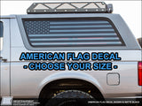 Custom American Flag SIDE WINDOW Decals - Choose Your Size