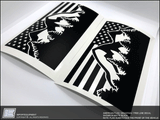 American Flag Mountain Decal - Toyota 4Runner Tacoma FJ Sequoia Tundra