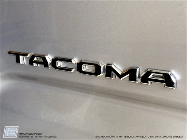 Toyota Tacoma & V6 Emblem Overlay Decals 2016 2017 2018 2019 2020 2021 2022 2023