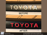 4Runner PRO Grille TOYOTA Lettering Decal - 5th Gen Toyota 4Runner 2014-2023