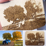 Custom Portrait Wood Patch - made from your photo