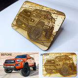 Custom Portrait Wood Patch - made from your photo