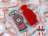 Fuel Pump Red + White Patch