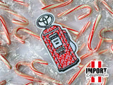 Fuel Pump Red + White Patch