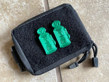 Fuel Pump Green 3D Printed Ranger Eye Patch (sold in pairs)