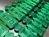 Fuel Pump Green 3D Printed Ranger Eye Patch (sold in pairs)