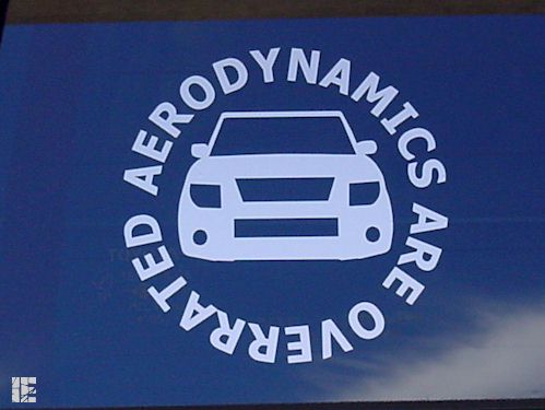 Round Honda Element Aerodynamics Are Overrated Decal Sticker
