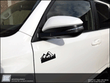 Mountain & Tree Line Decal - Toyota 4Runner Tacoma FJ Sequoia Tundra