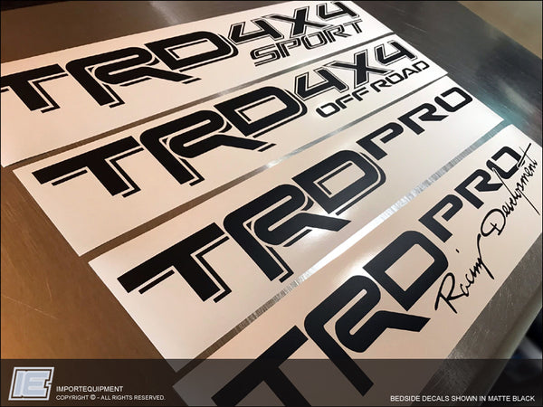 Toyota Tacoma TRD Bedside Decals (1-pair) 2016 2017 2018 2019 2020 2021 2022 2023 single color