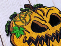 Evil Pumpkin - Embroidered Patch (Holdbacks)