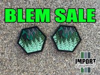 BLEMISHED Tree Line Bigfoot - PVC Ranger Eye Patch (sold in pairs)