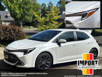 Toyota Corolla E210 Side Marker Light Overlay Decal - fits 2023 2024 2025