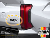 Turbo Decal - Toyota Tundra 4Runner Tacoma FJ Sequoia 2022 2023 2024