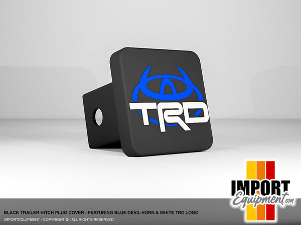 Trailer 2" Receiver Hitch Plug Cover Insert  - 3D Printed - DEVIL HORN & LOGO