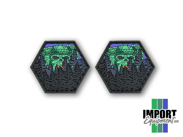Tree Line PVC Ranger Eye Patch - Castle (sold in pairs)