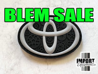 BLEMISHED Symbol with Gears - PVC Patch (Grey & Black)