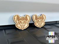 Bunny Ranger Eyes - Easter 2025 Wood Patch (Sold in Pairs)
