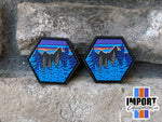 Tree Line Blue PVC Ranger Eye Patch (sold in pairs)