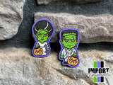 Frank & His Bride - Halloween 2025 Wood Patches