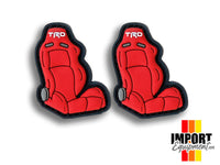 Aftermarket Part Series - Racing Seat PVC Ranger Eye Patch (v4) - RED (sold in pairs)