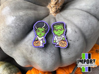 Frank & His Bride - Halloween 2025 Wood Patches