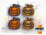 Pumpkin - Wood Patch (Sold in Pairs)