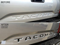 Toyota Tacoma Tailgate Letter Inserts Fill-in Decal 2016 +