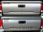 Toyota Tacoma Tailgate Letter Inserts Fill-in Decal - Fits 2016 2017 2018 2019 2020 2021 2022 2023