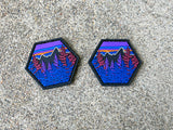 Tree Line Purple PVC Ranger Eyes Patch (sold in pairs)