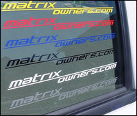 Matrixowners.com Decal (v2) - fits Toyota Matrix 2003+