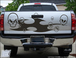 Tribal & Skulls - Large Tailgate Style Decal