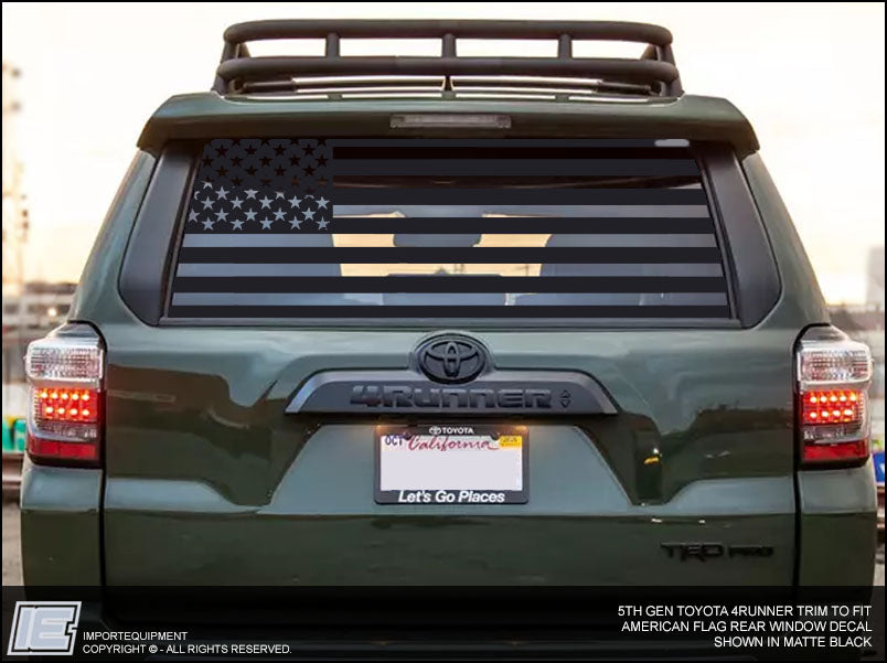 Toyota 4Runner American Flag Rear Window Decal 2010 - 2023 ...