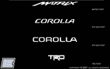 Caliper Stickers - Toyota Matrix or Corolla