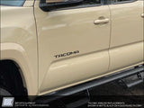 Toyota Tacoma Emblem Replacement "TACOMA" Door Decals. Fits 2016 +