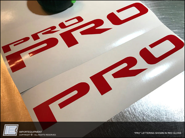 Tacoma TRD "PRO" decals only (set of 3 as shown in photo)