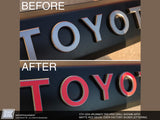 4Runner PRO Grille TOYOTA Lettering Decal - 5th Gen Toyota 4Runner 2014-2023