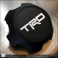 TRD SEMA Wheel Center Cap Decal Sticker - Toyota Tacoma 4Runner FJ [DECALS ONLY - CENTER CAP NOT INCLUDED]