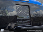 Toyota Tacoma American Flag CENTER REAR WINDOW Decal - Fits 2016 2017 2018 2019 2020 2021 2022 2023