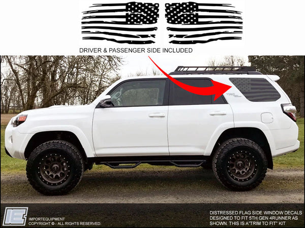 Distressed USA Flag Decals For 2015-2020 Chevy Tahoe - 3rd Distressed USA Flag Decals For 2015-2020 Chevy Tahoe - 3rd
