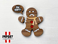 Gingerbread Man - Wood/Acrylic Patch