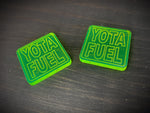 Fuel Text - SQUARE TOXIC GREEN Ranger Eye Patch (sold in pairs)