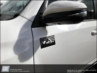 American Flag Mountain Decal - Toyota 4Runner Tacoma FJ Sequoia Tundra